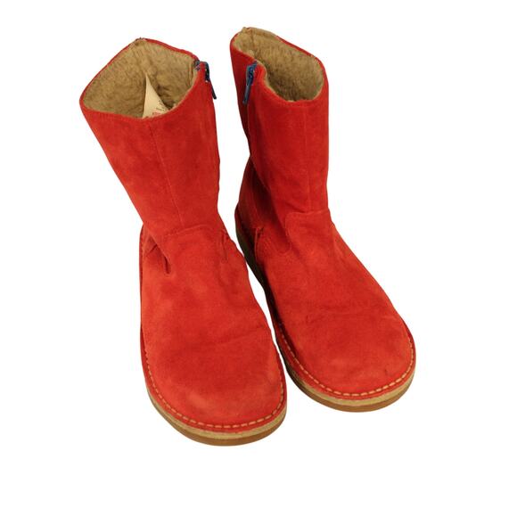 Mini Boden Red Suede Boots Size EU 36 Pre-Owned READ - Picture 1 of 8